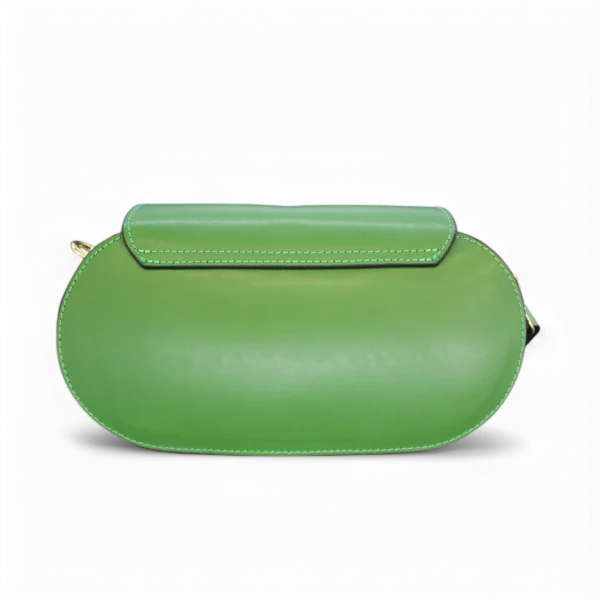 Borsa POCKET in vera pelle verde - immagine 2