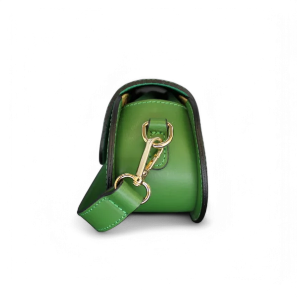 Borsa POCKET in vera pelle verde - immagine 4